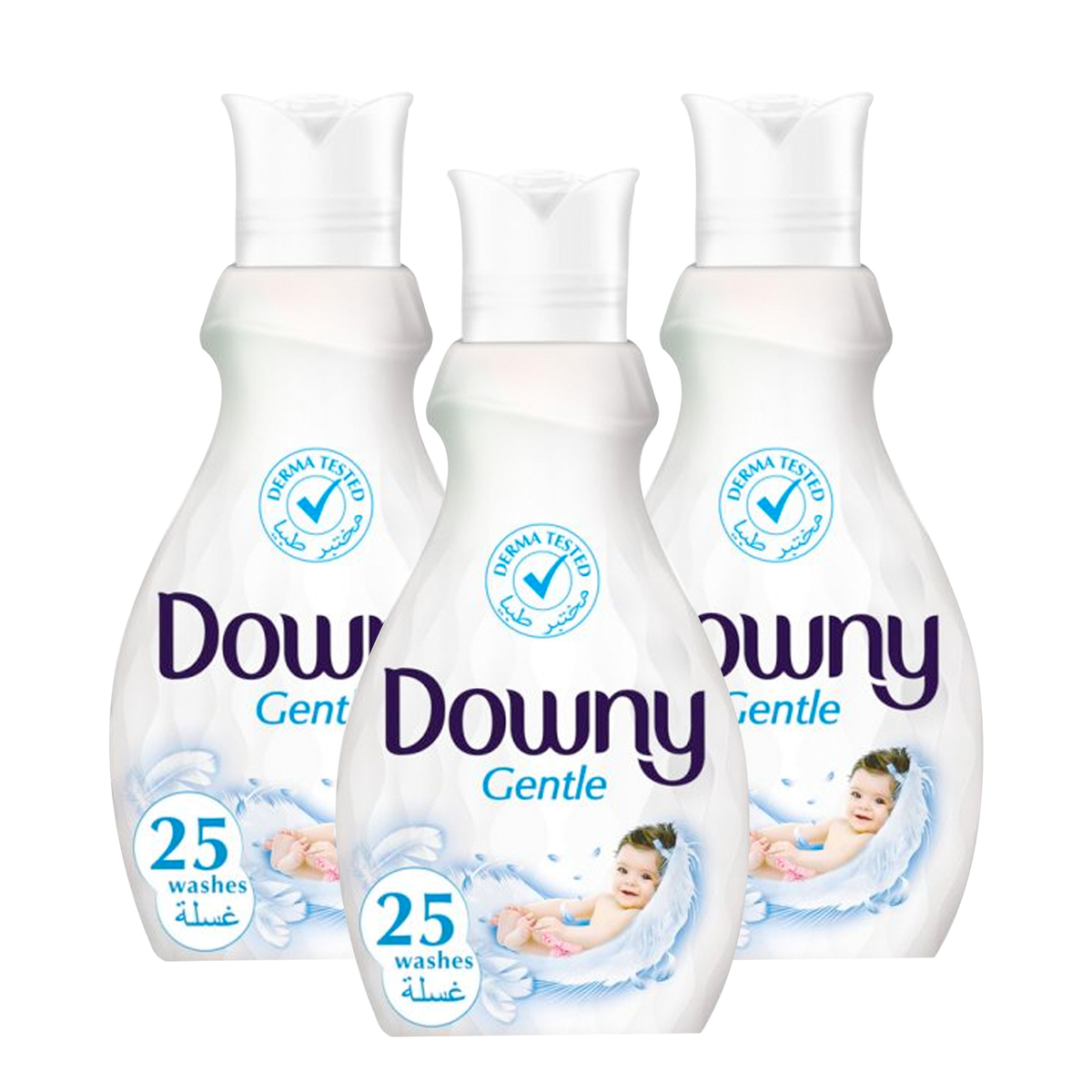 Downy Concentrate Gentle Fabric Softener Value Pack 3 x 1 Litre