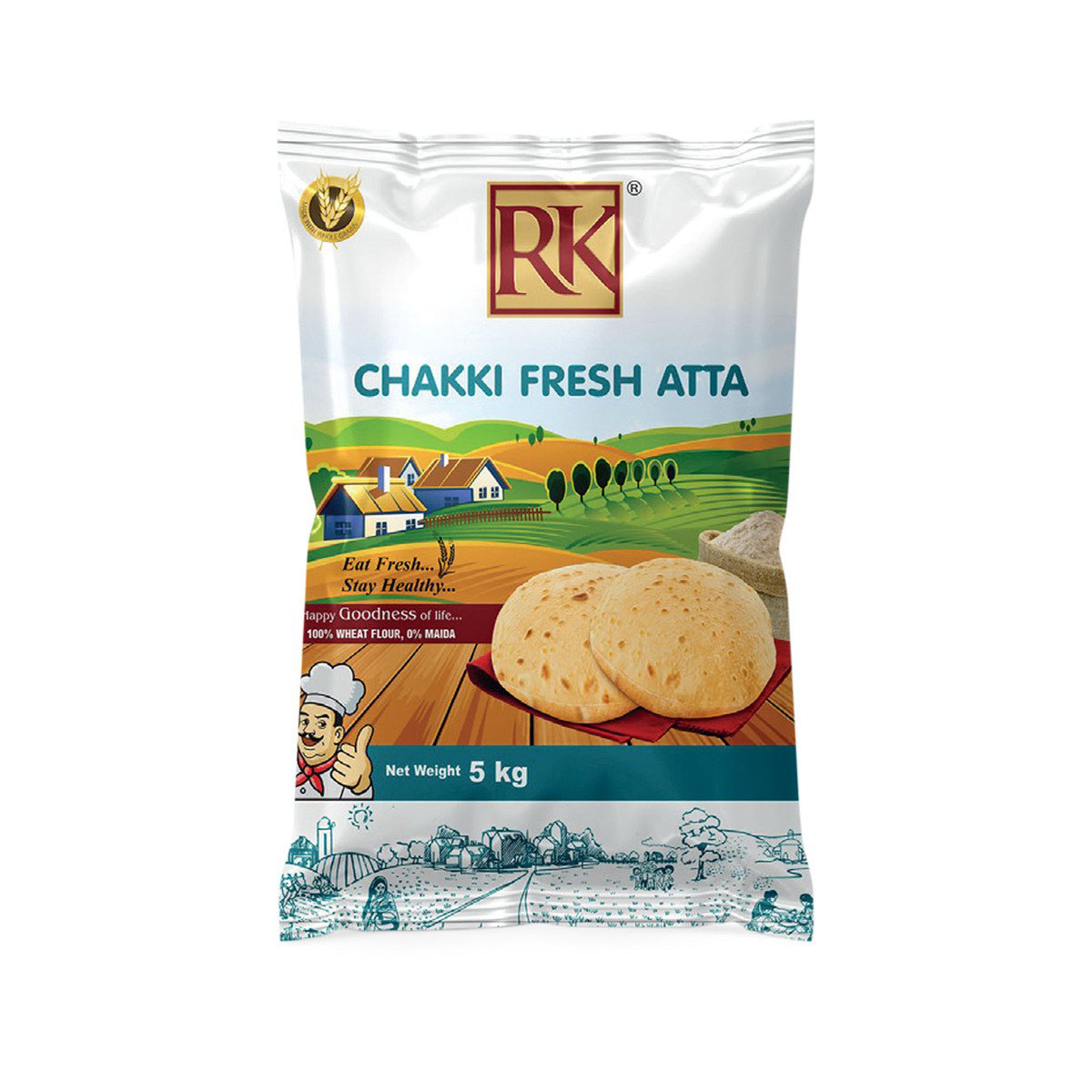 RK Chakki Fresh Atta 5 kg