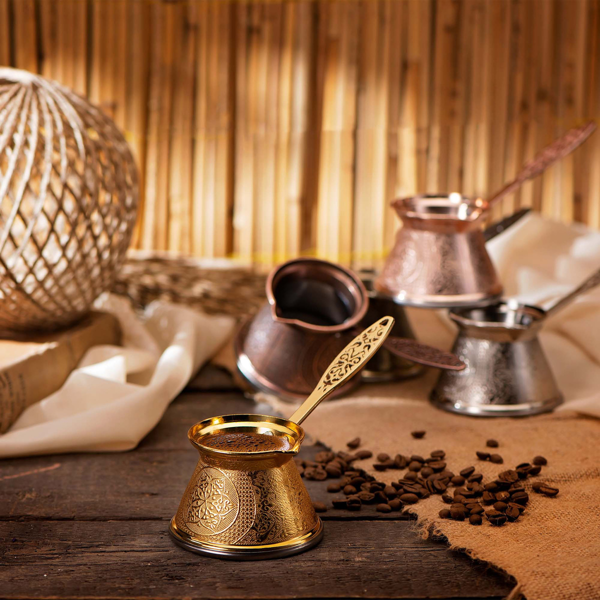 Aytek Copper Coffee Pot, HLN-2