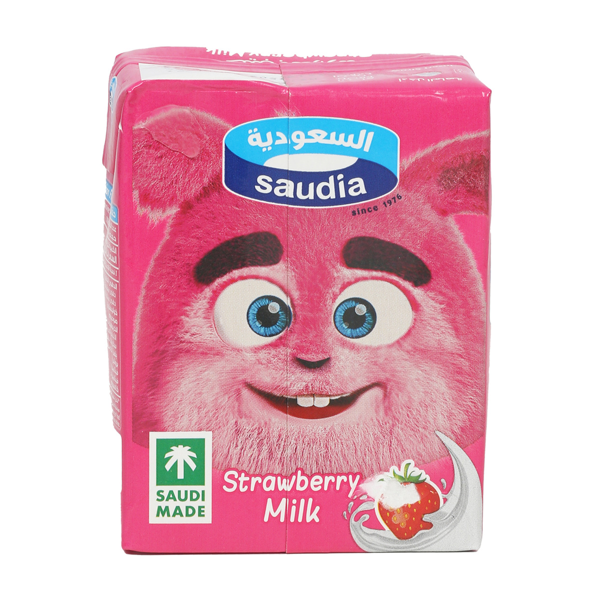 Buy Saudia Strawberry Milk 18 x 200 ml Online at Best Price | UHT flavoured milk drink | Lulu KSA in Saudi Arabia