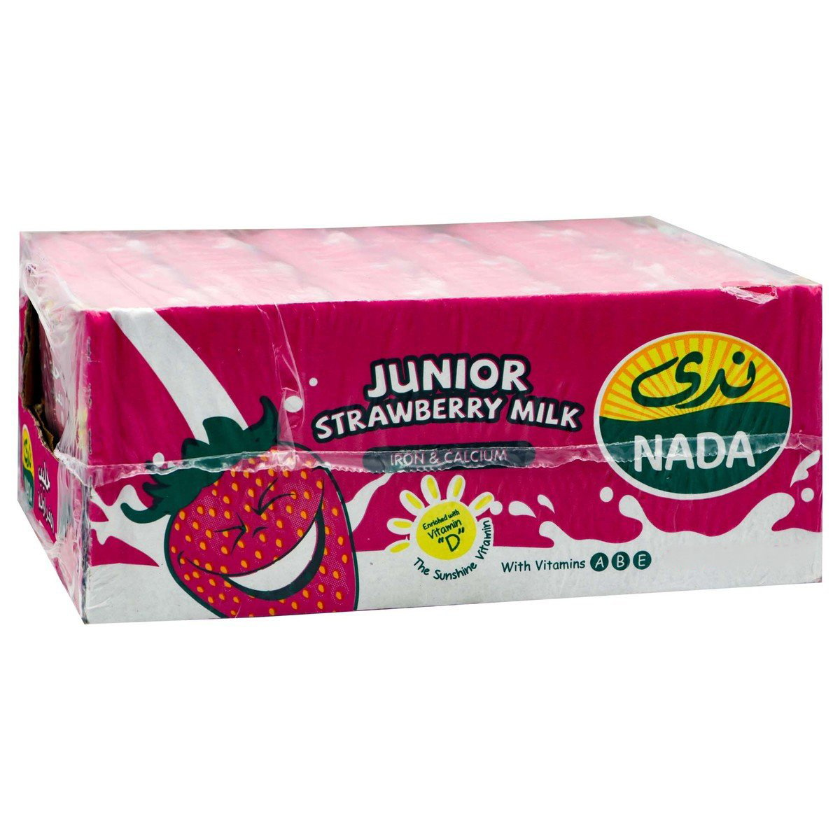 Buy Nada Junior Strawberry Milk 18 x 115 ml Online at Best Price | UHT flavoured milk drink | Lulu Kuwait in Saudi Arabia