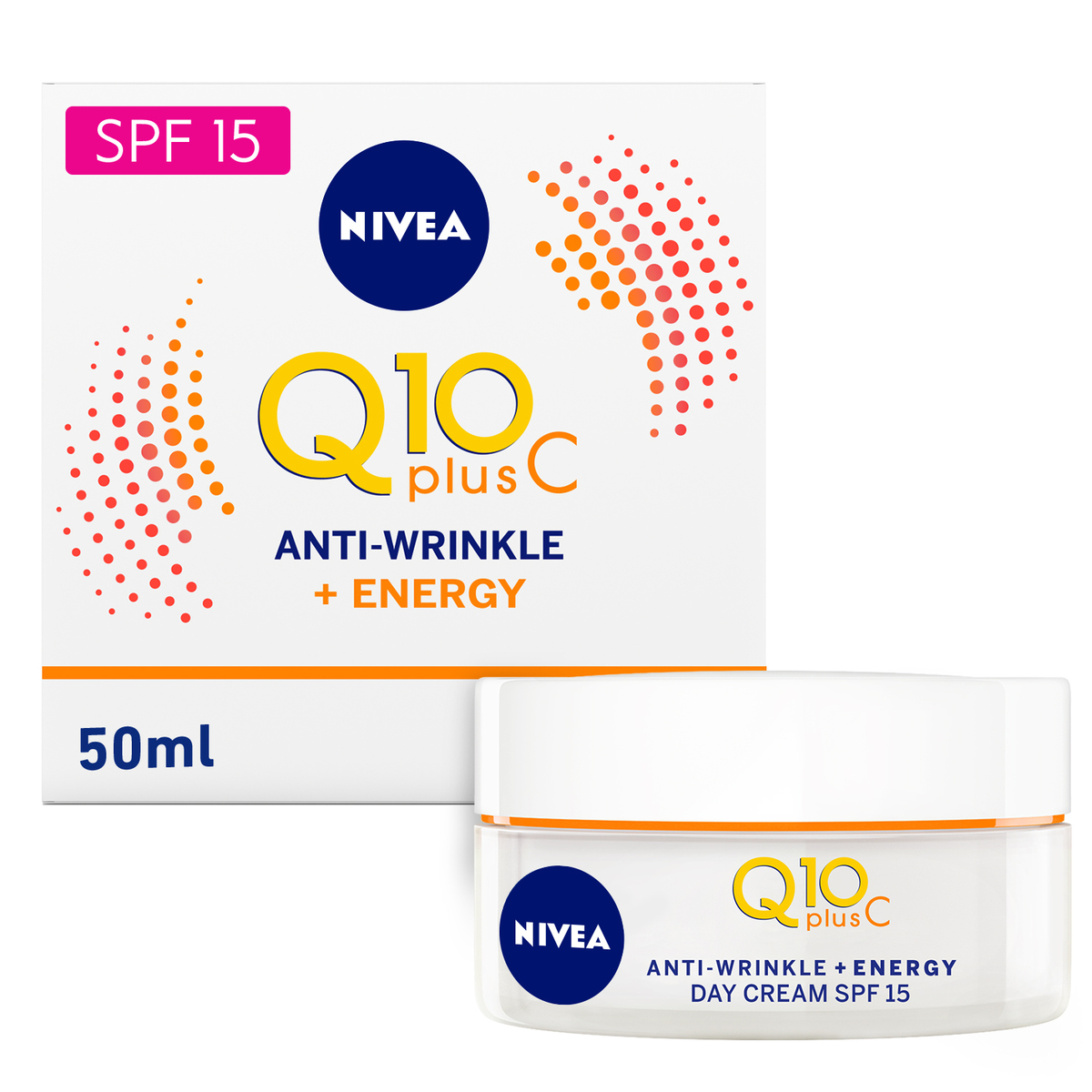 Nivea Day Face Cream Q10 Plus C Anti-Wrinkle + Energy 50 ml