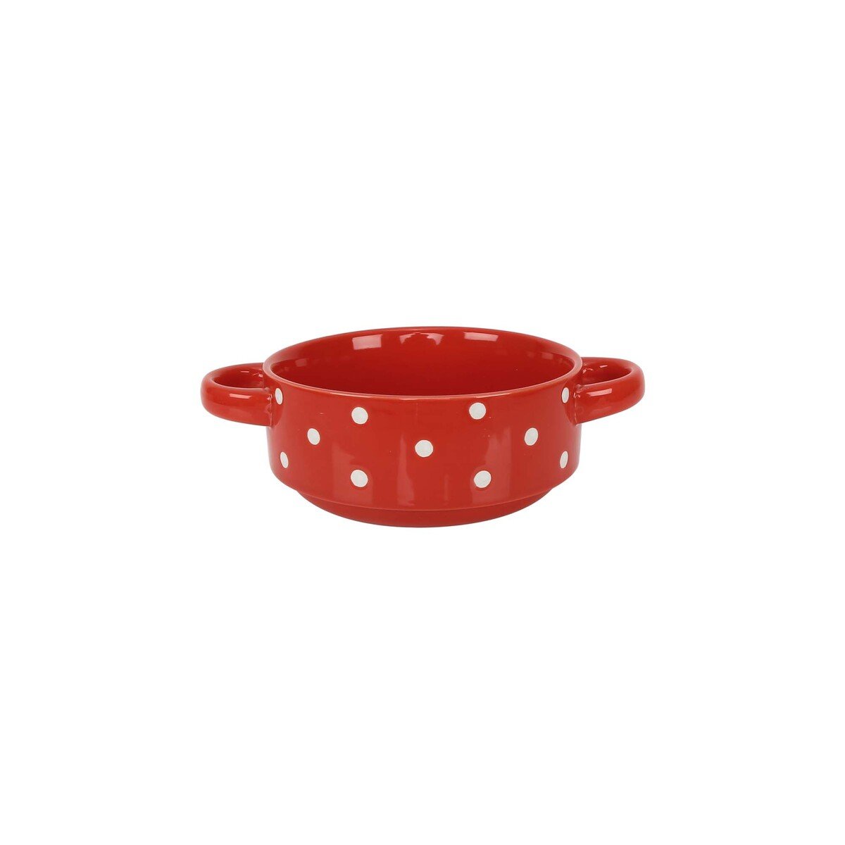 Home Stoneware Soup Bowls with Handle 14 cm Diameter, Assorted Colours, DC1ZH762
