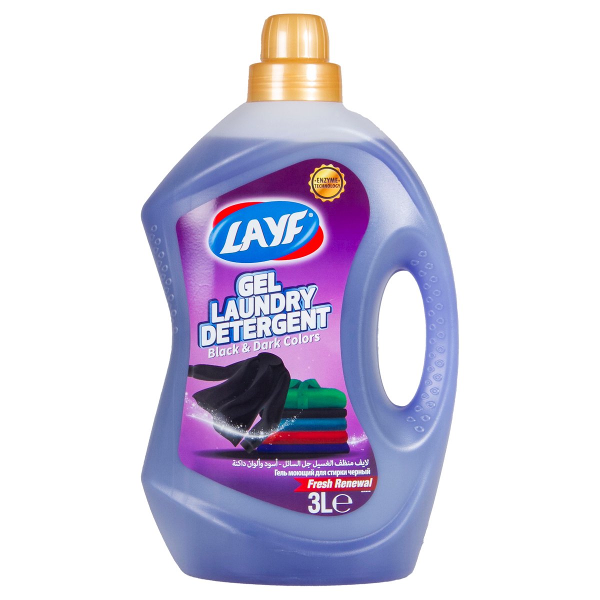 Layf Laundry Detergent Gel Black & Dark Colors 3 Litres