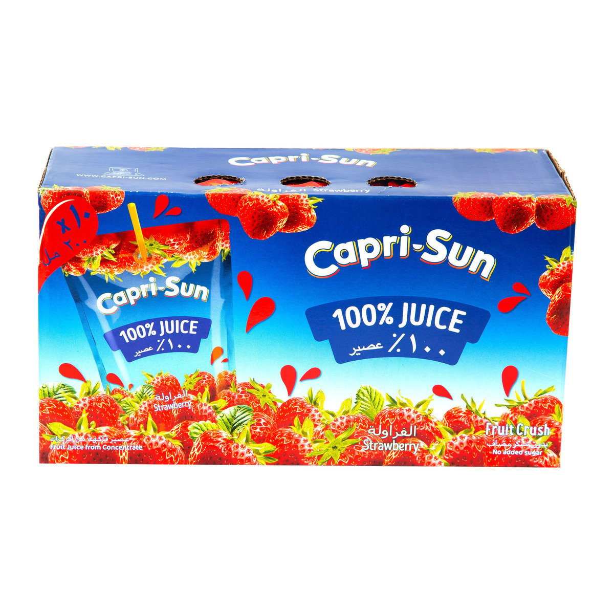 Capri Sun Fruit Crush Strawberry Juice Value Pack 10 x 200 ml