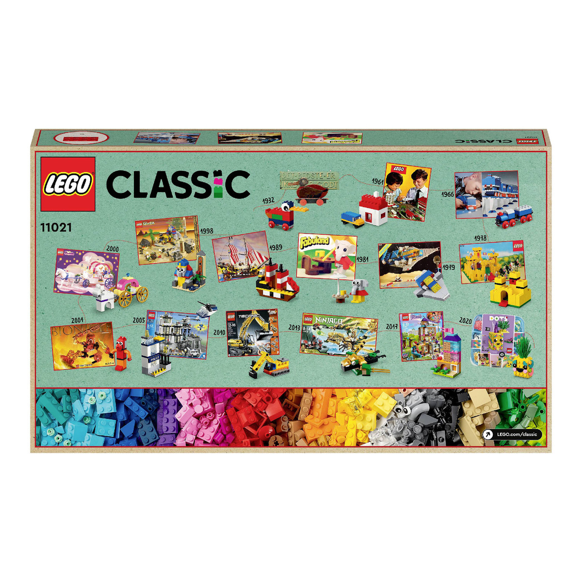 Lego Classic 90 Years Of Play 11021