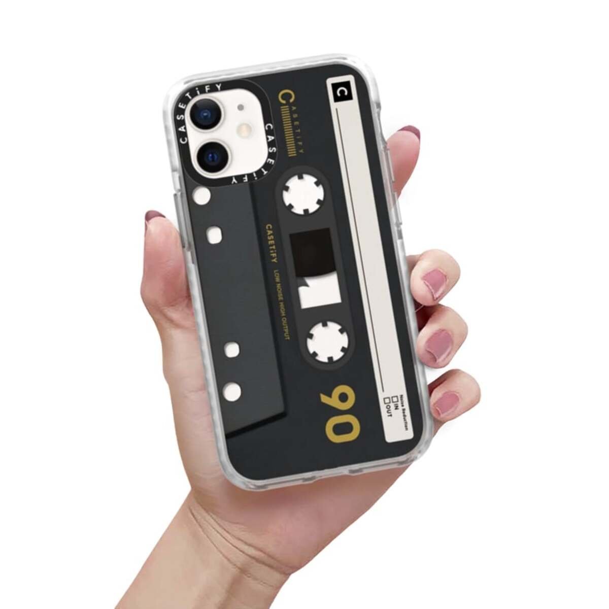 CASETIFY iPhone 12 Mini - Mixtape Cassette Collection Impact Case - Black
