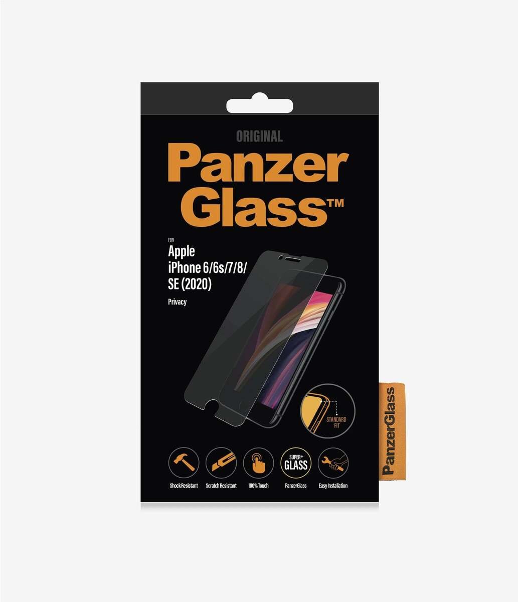 PANZERGLASS Tempered Glass Screen Protector for iPhone SE/8/7/6s/6 - Privacy