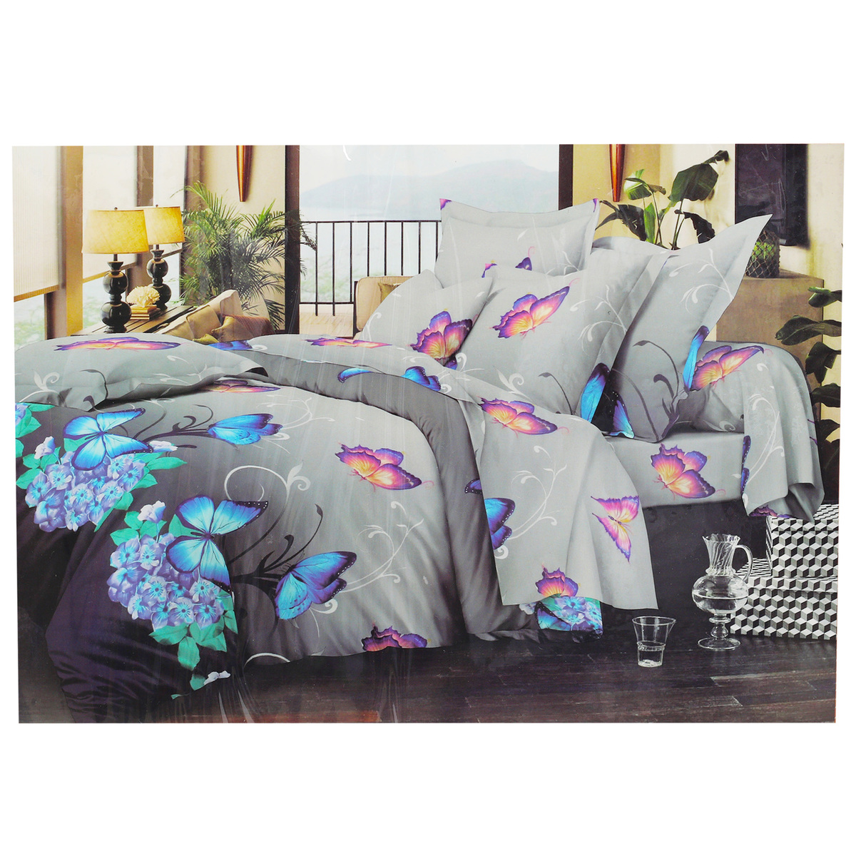 Maple Leaf Home Bed Sheet 230 x 250cm 5D Assorted