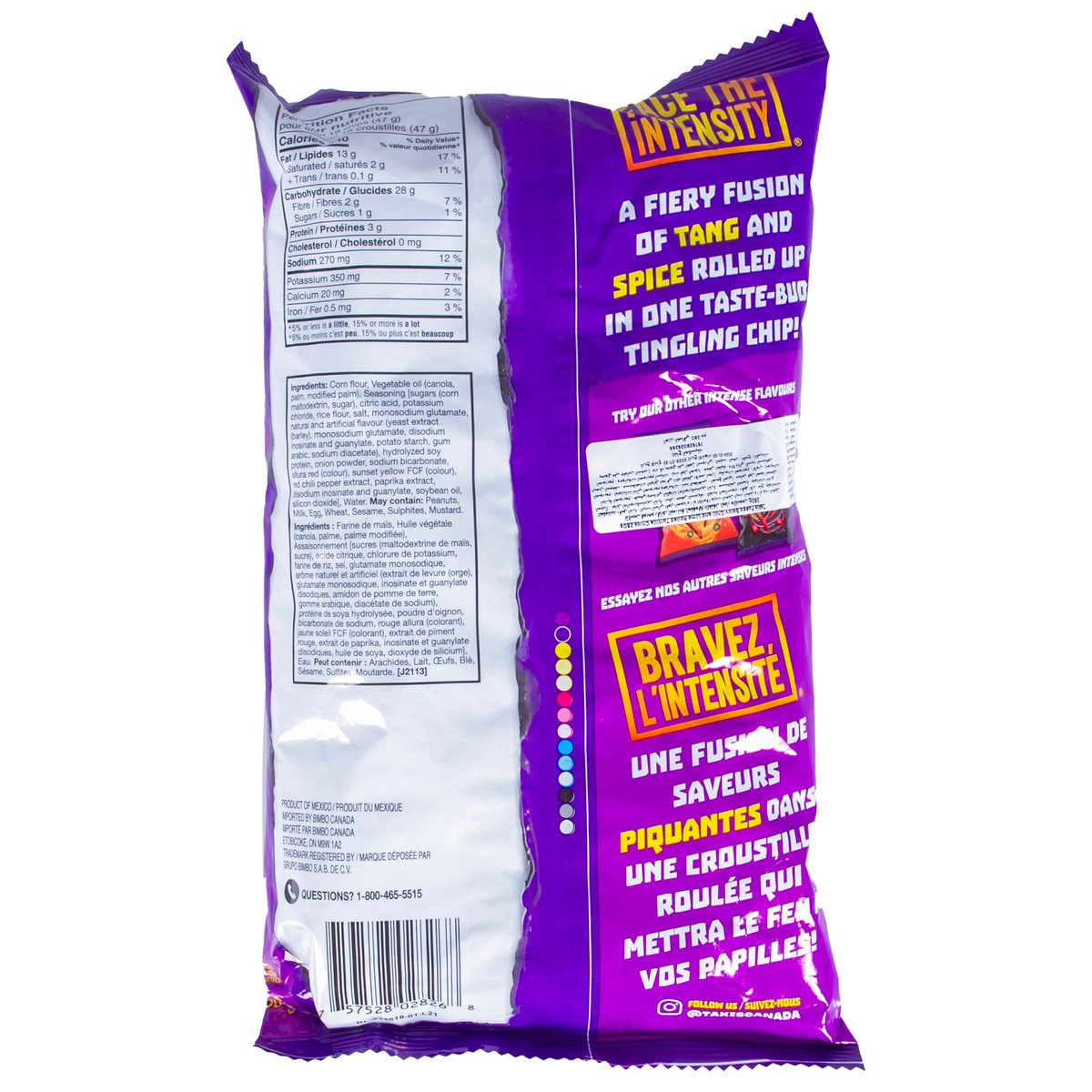 Takis Fuego Hot Chili Pepper And Lime Rolled Tortilla Chips 280 g