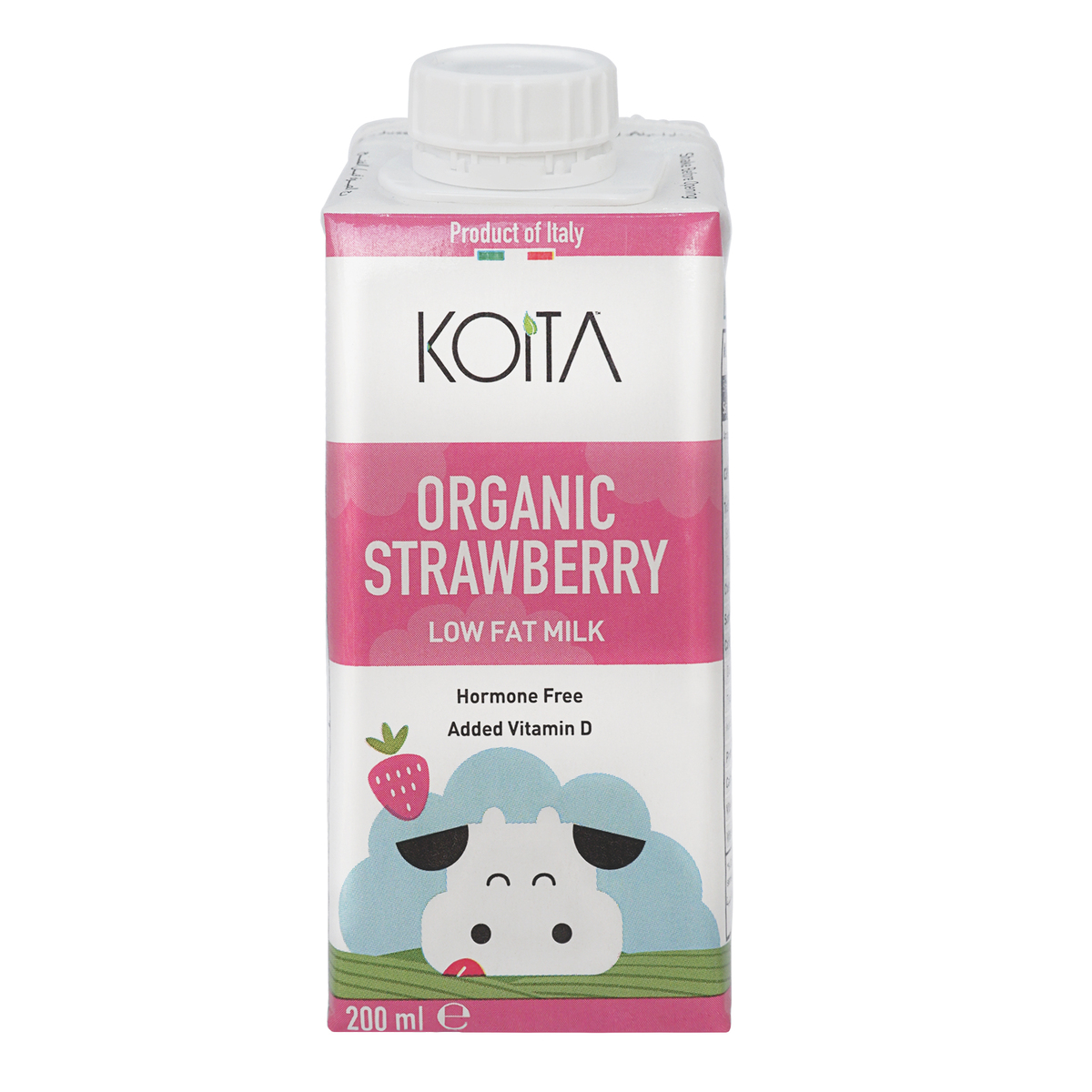 Koita Organic Strawberry Low Fat Milk 200 ml