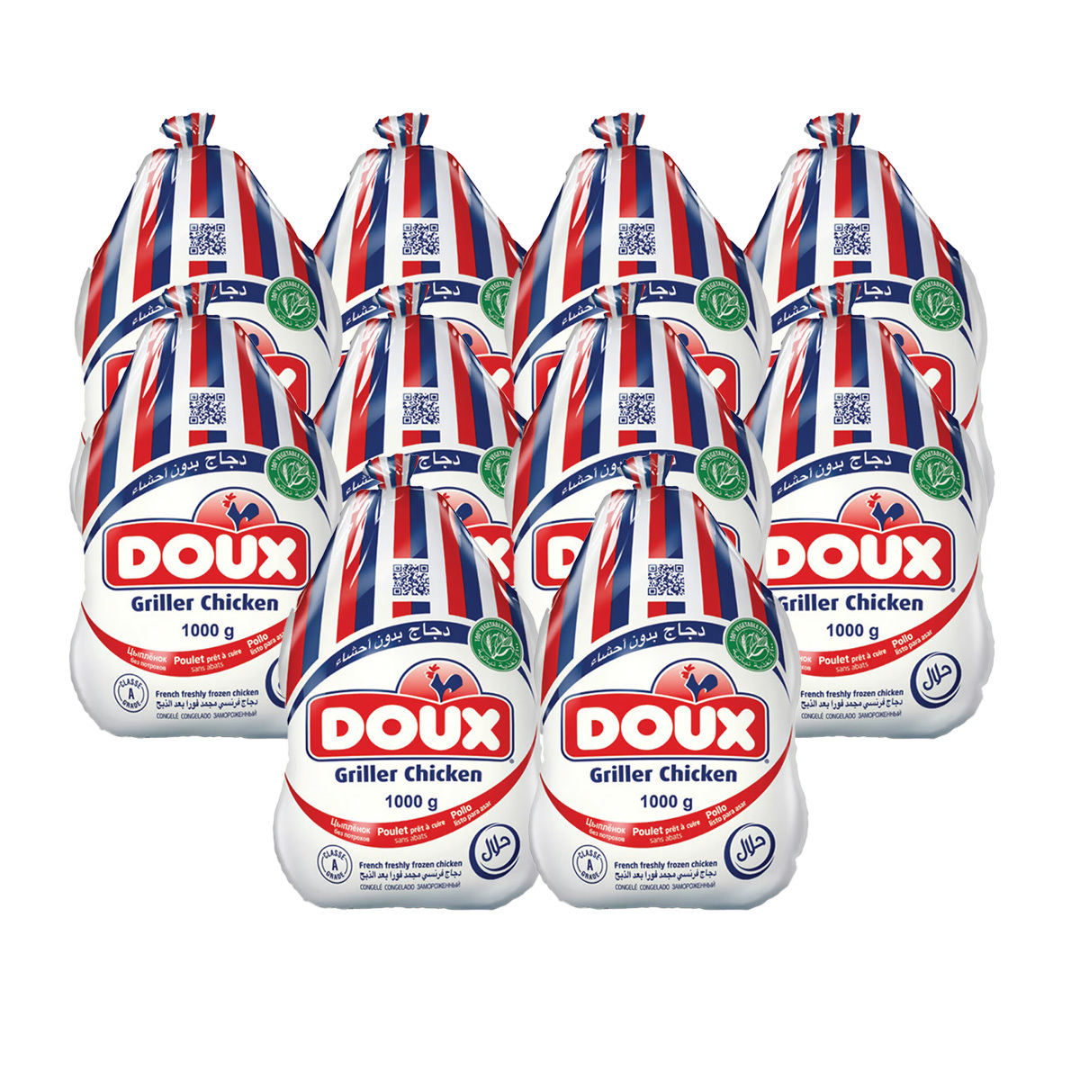 Doux Frozen Whole Chicken Value Pack 10 x 1 kg