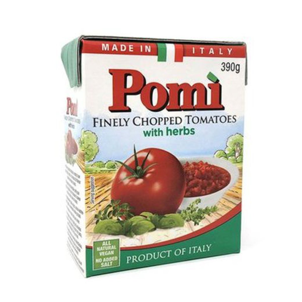Pomi Finely Chopped Tomatoes With Herbs 390 g