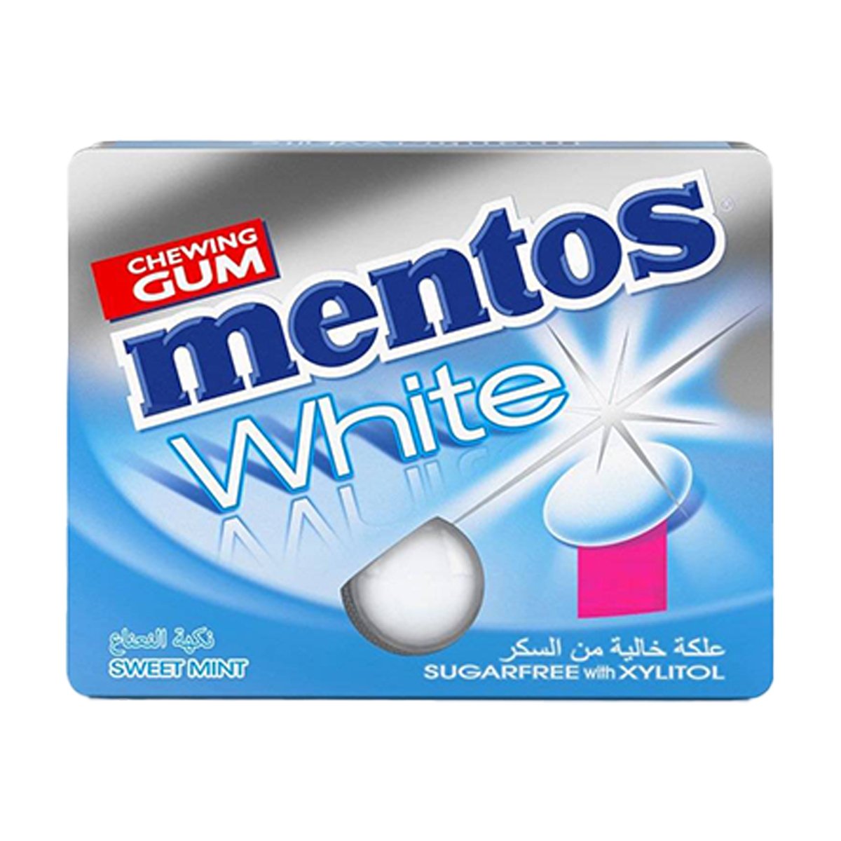 Mentos White Sweet Mint Chewing Gum 11.4 g
