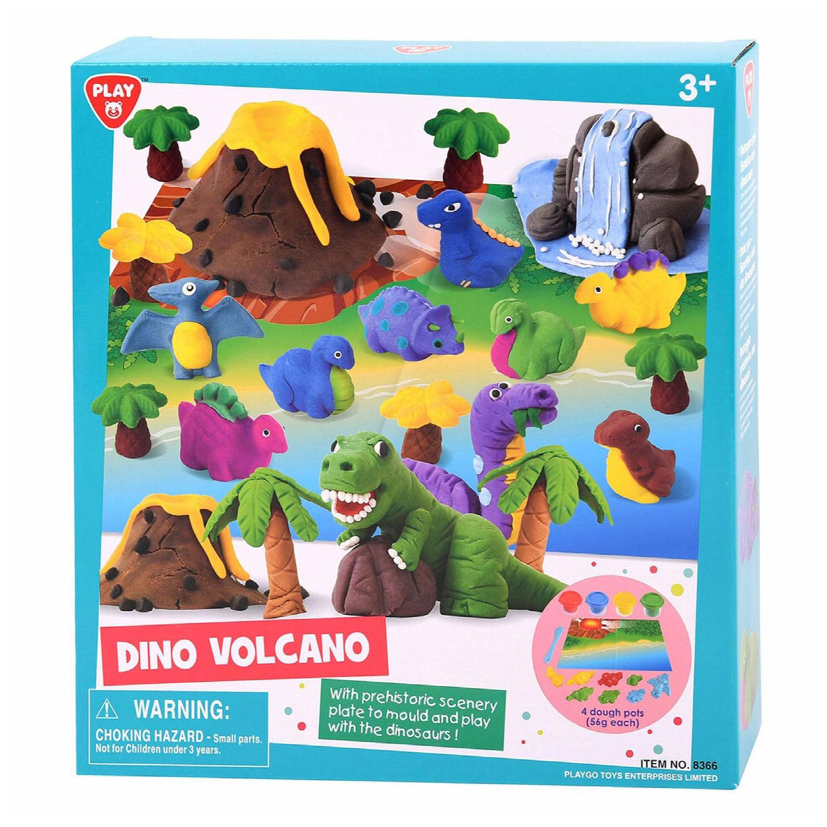 Play Go Dino Volcano Dough Playset, 8366