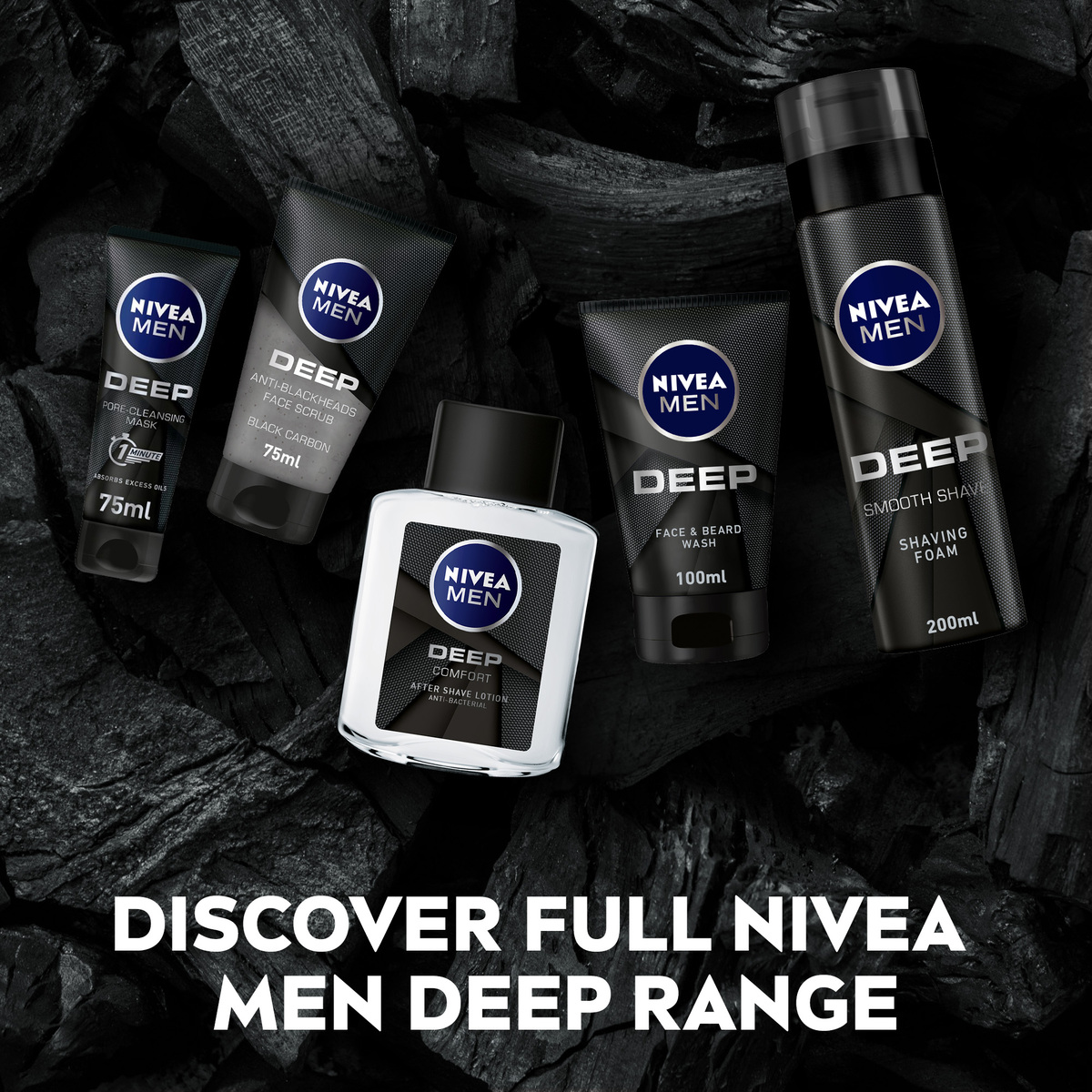 Nivea Men After Shave Lotion Deep Black Carbon 100 ml