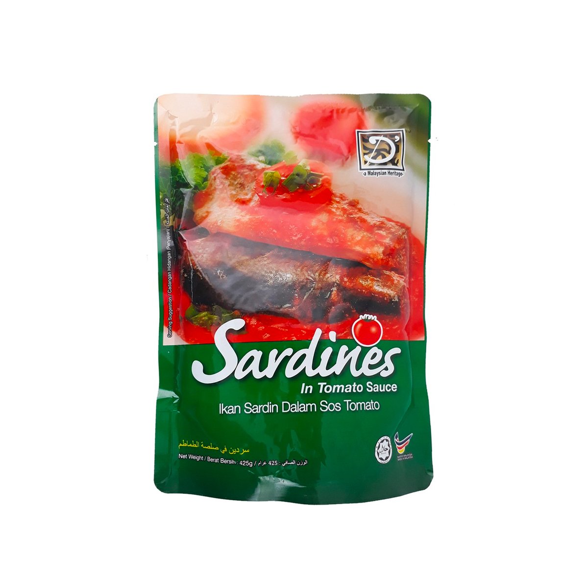 DHeritage Sardin In Tomato Sauce 425g