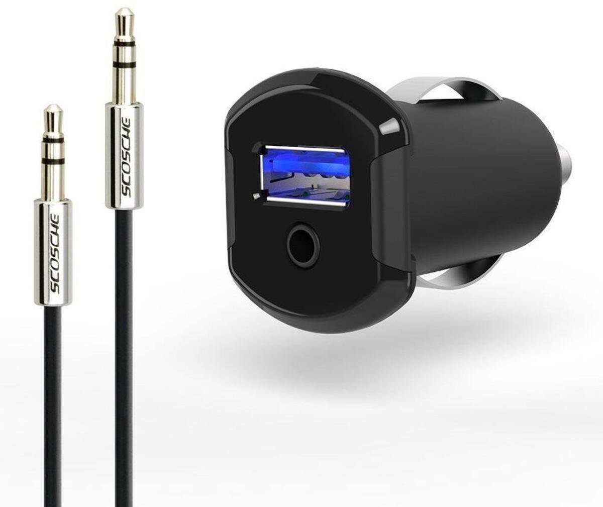 SCOSCHE Strike Drive AUX Converter and Charger For Lightning Devices