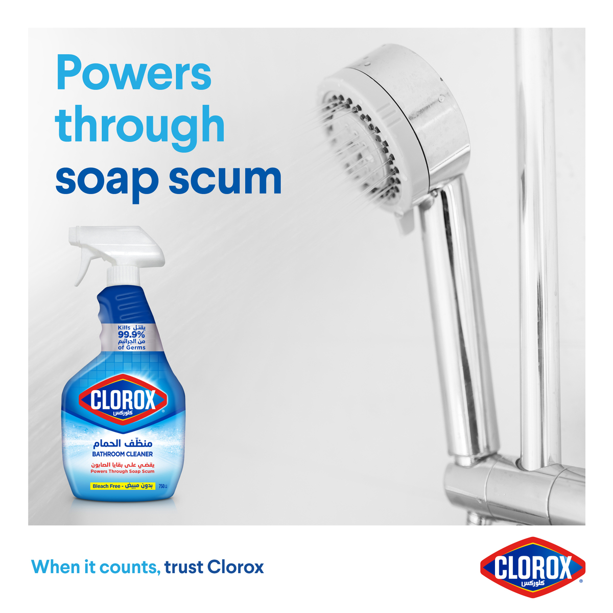Clorox Bathroom Spray Cleaner Bleach Free 750 ml