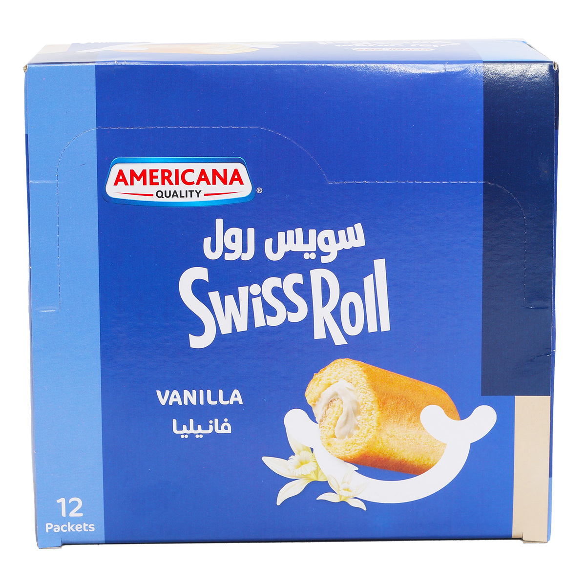 Americana Vanilla Half Swiss Roll 12 x 55 g