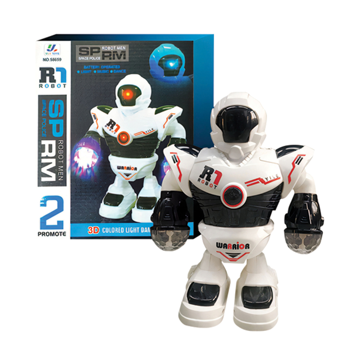 HTM Battery Operated Robot with Light & Music 58660