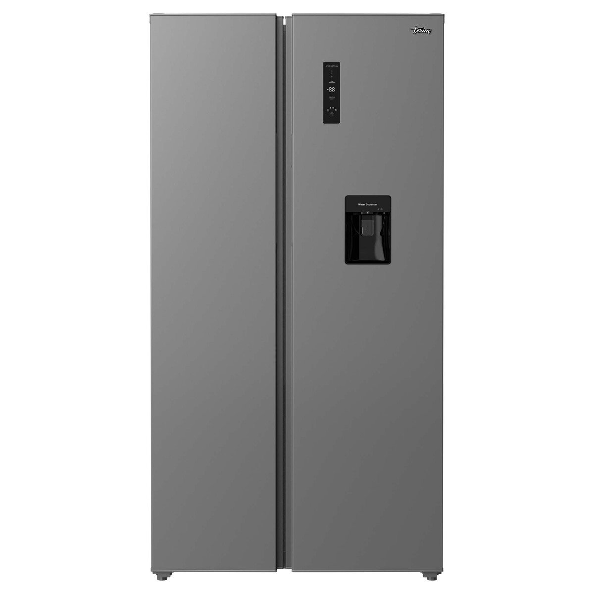 Terim Side by Side Refrigerator, 720 L, Bright Silver, TERRSBS720WD