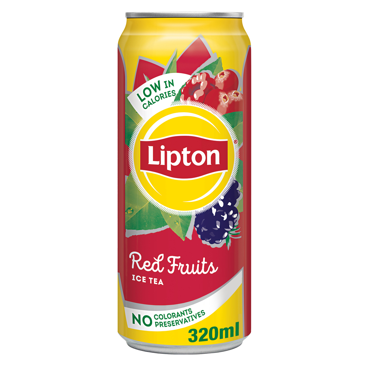 Lipton Red Fruits Ice Tea Non-Carbonated Low Calories Refreshing Drink 6 x 320 ml