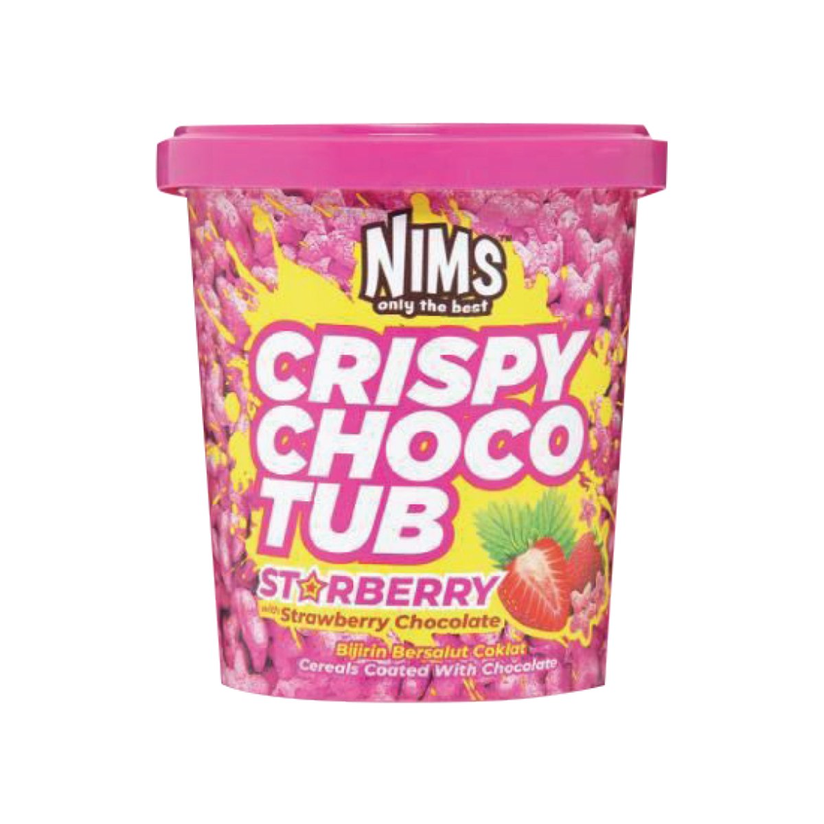 Nims Crispy Choco Tub Strawberry 250g