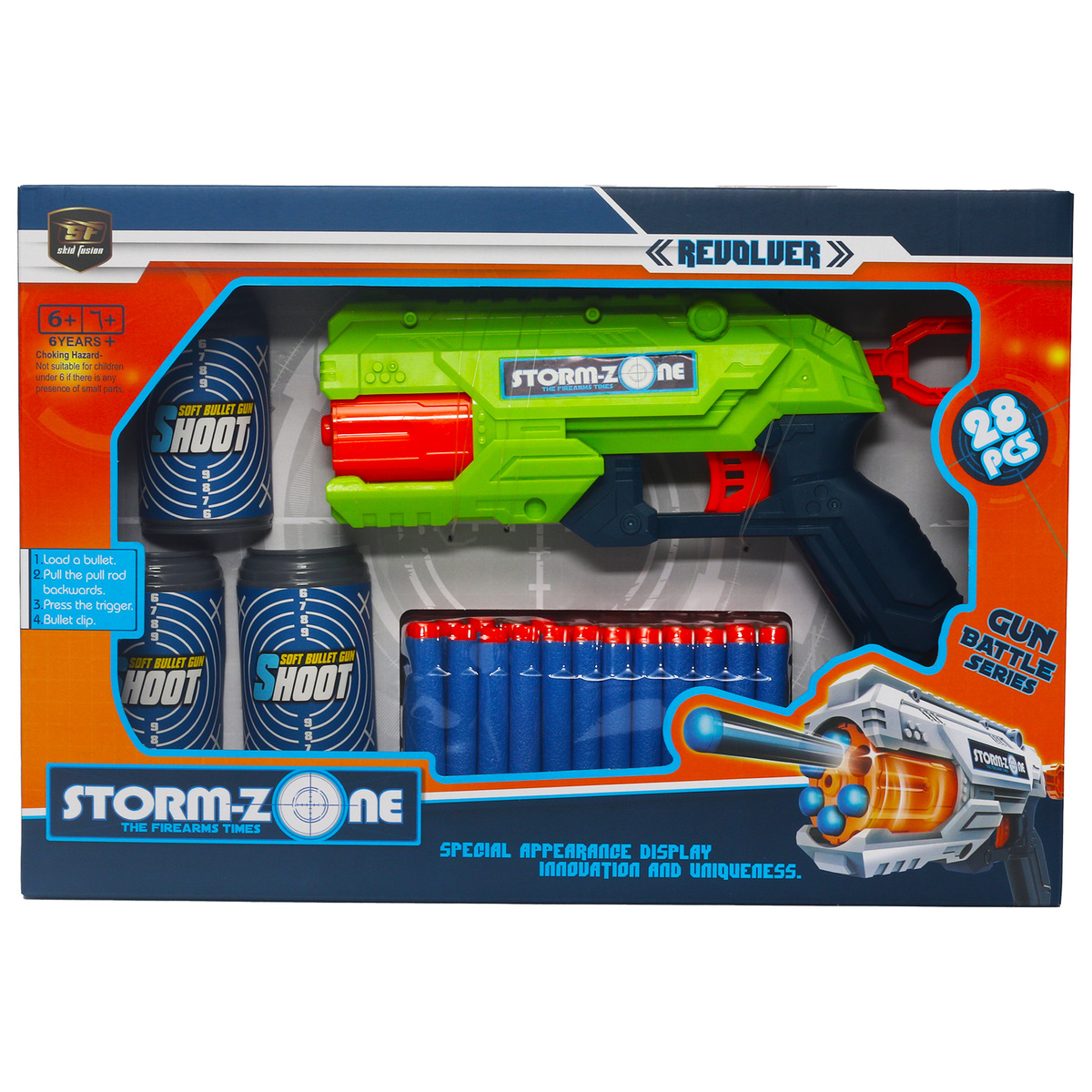 Skid Fusion Storm Zone Soft Gun Z1136-1