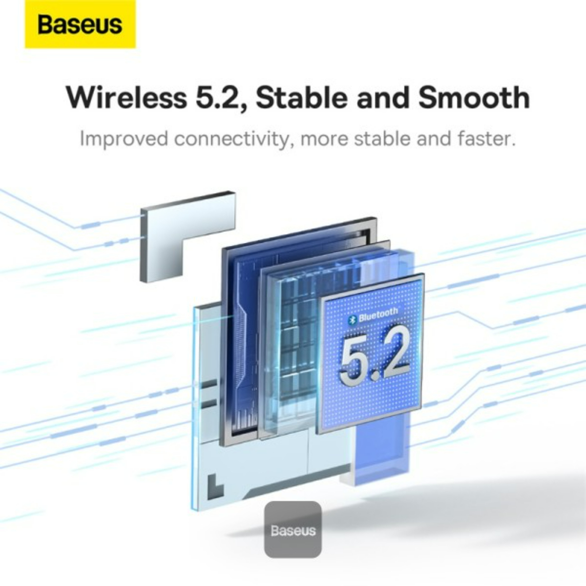 Baseus Bowie U2 Wireless Neckband, Gray/Blue