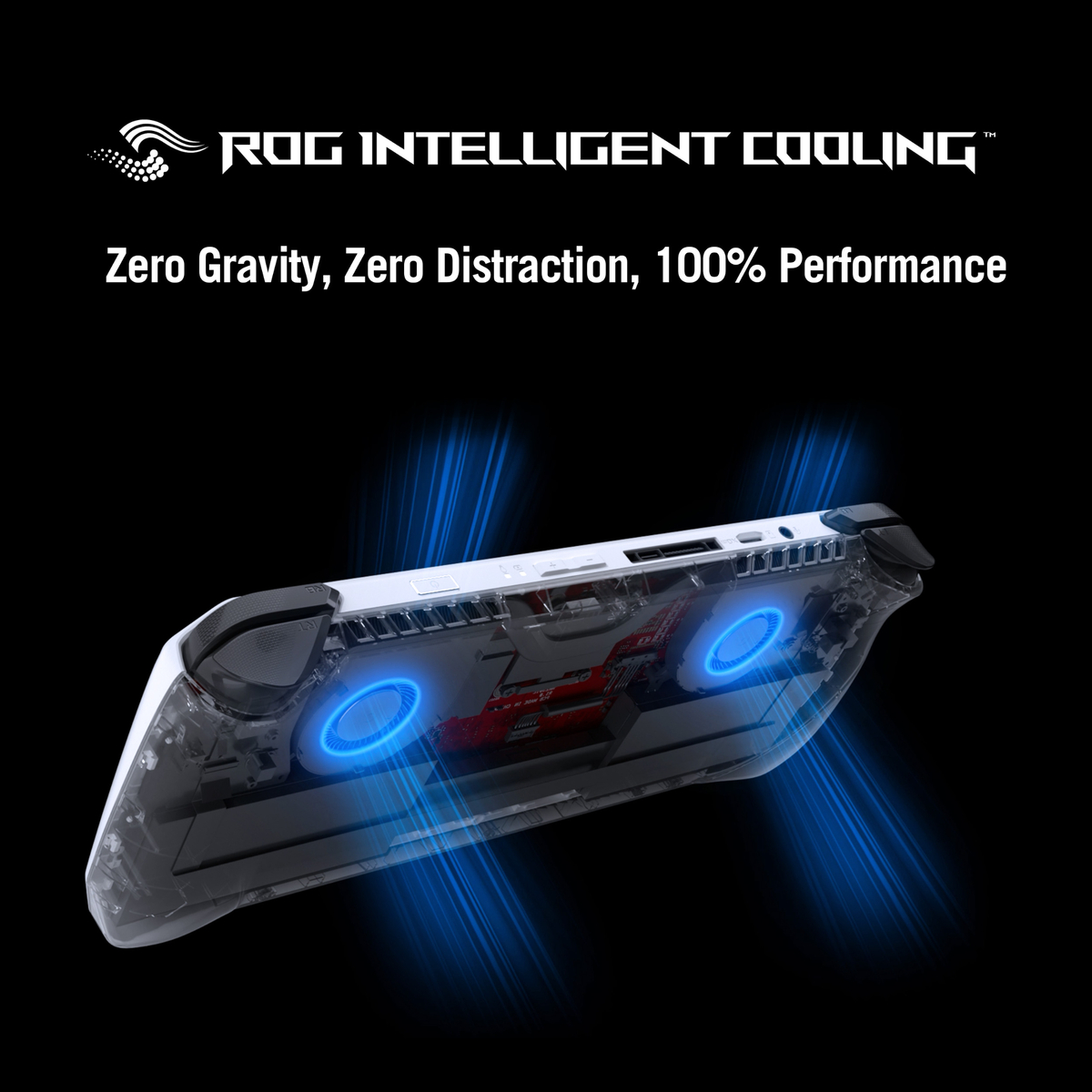 Asus ROG RC71L Ally Gaming Handheld, 7" IPS FHD Display, AMD Ryzen Z1 Processor, 16GB DDR5 RAM, 512GB Storage, AMD Radeon Graphics, Windows 11 Home,White(RC71L-NH019W)