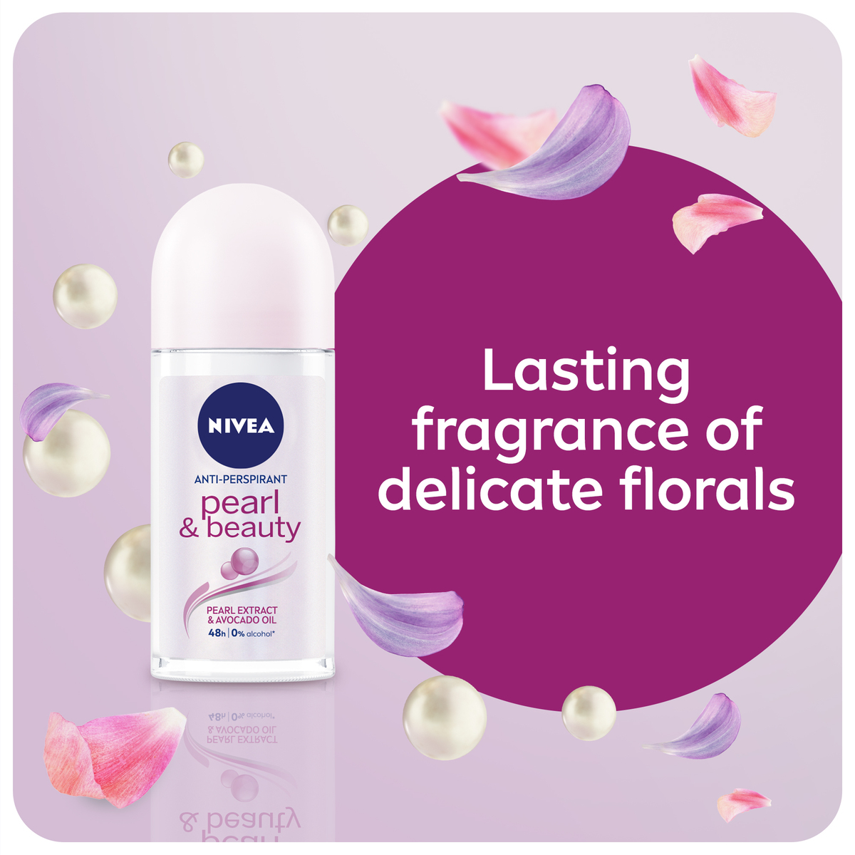 Nivea Antiperspirant Roll-on for Women Pearl & Beauty 50 ml