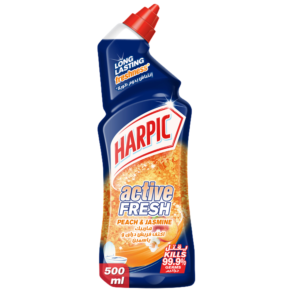 Harpic Peach & Jasmine Active Fresh Toilet Cleaner 500 ml