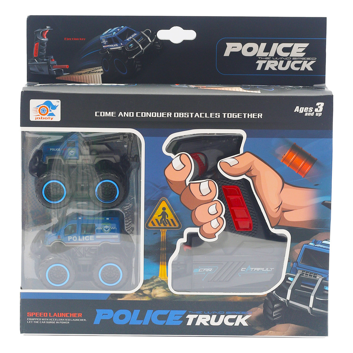 Skid Fusion Police Truck Launcher Set 779-64