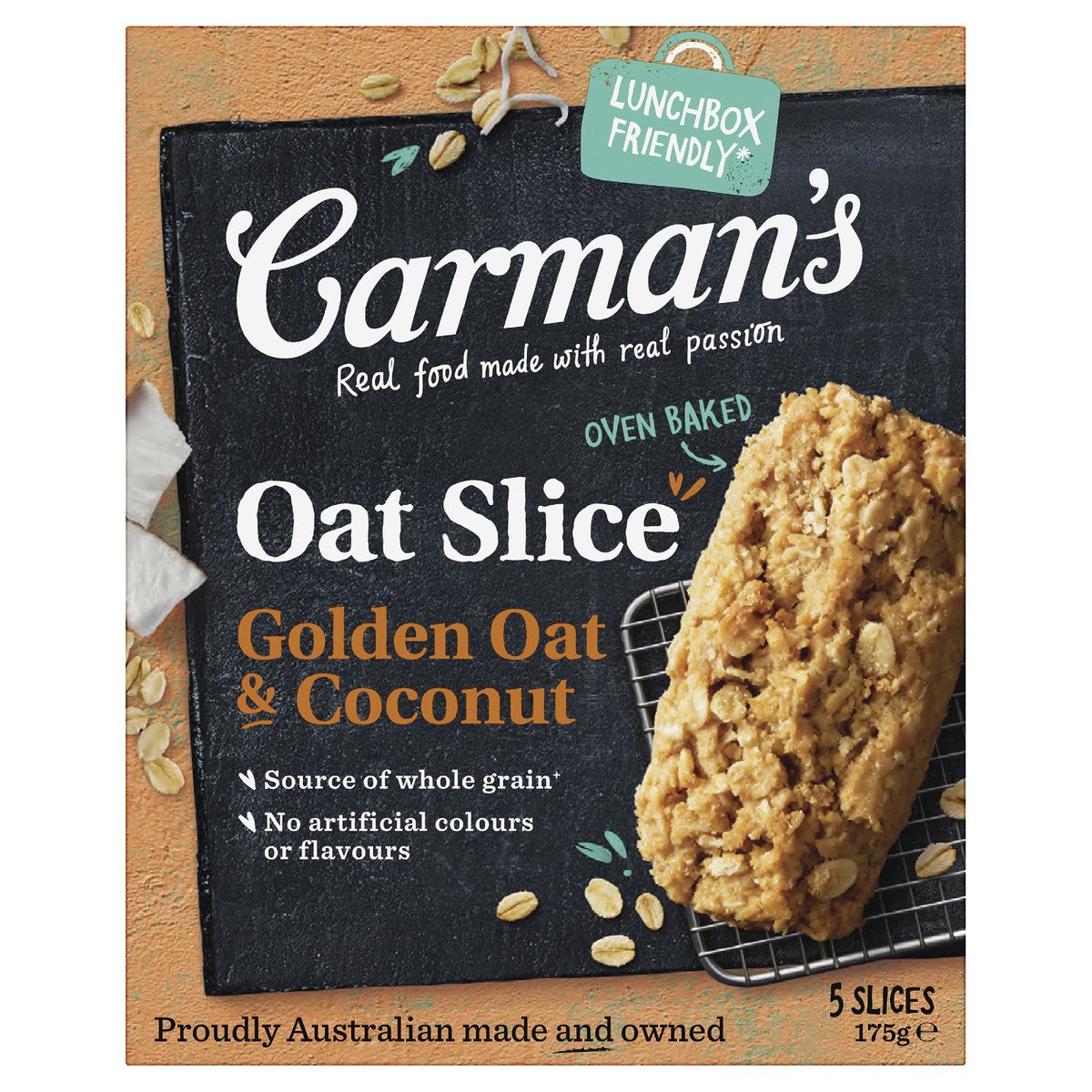 Carman's Golden Oat & Coconut Slice 175 g