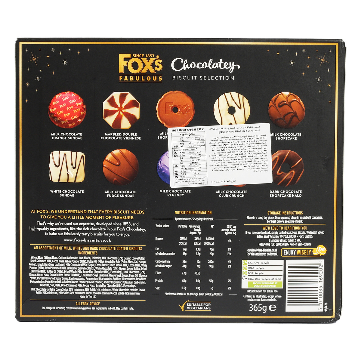 Fox's Fabulous Chocolatey Biscuit Selection 365 g