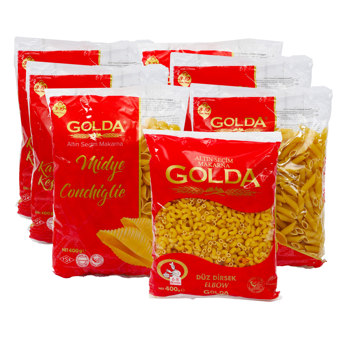 Golda Assorted Macaroni Value Pack 7 x 400 g