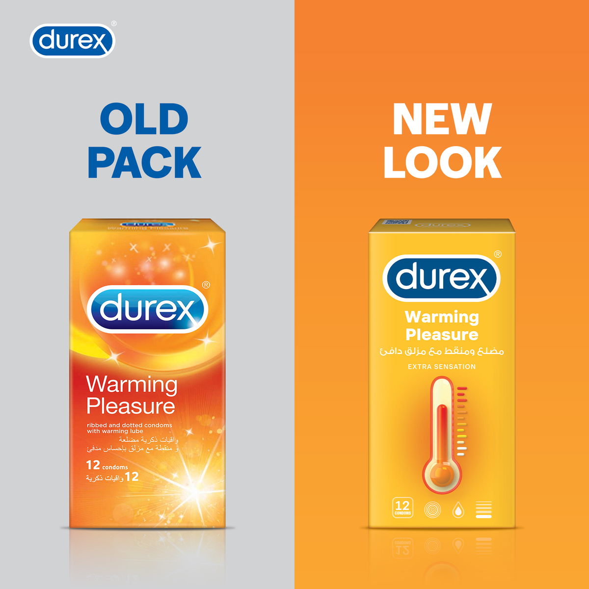 Durex Warming Pleasure Condoms 12 pcs