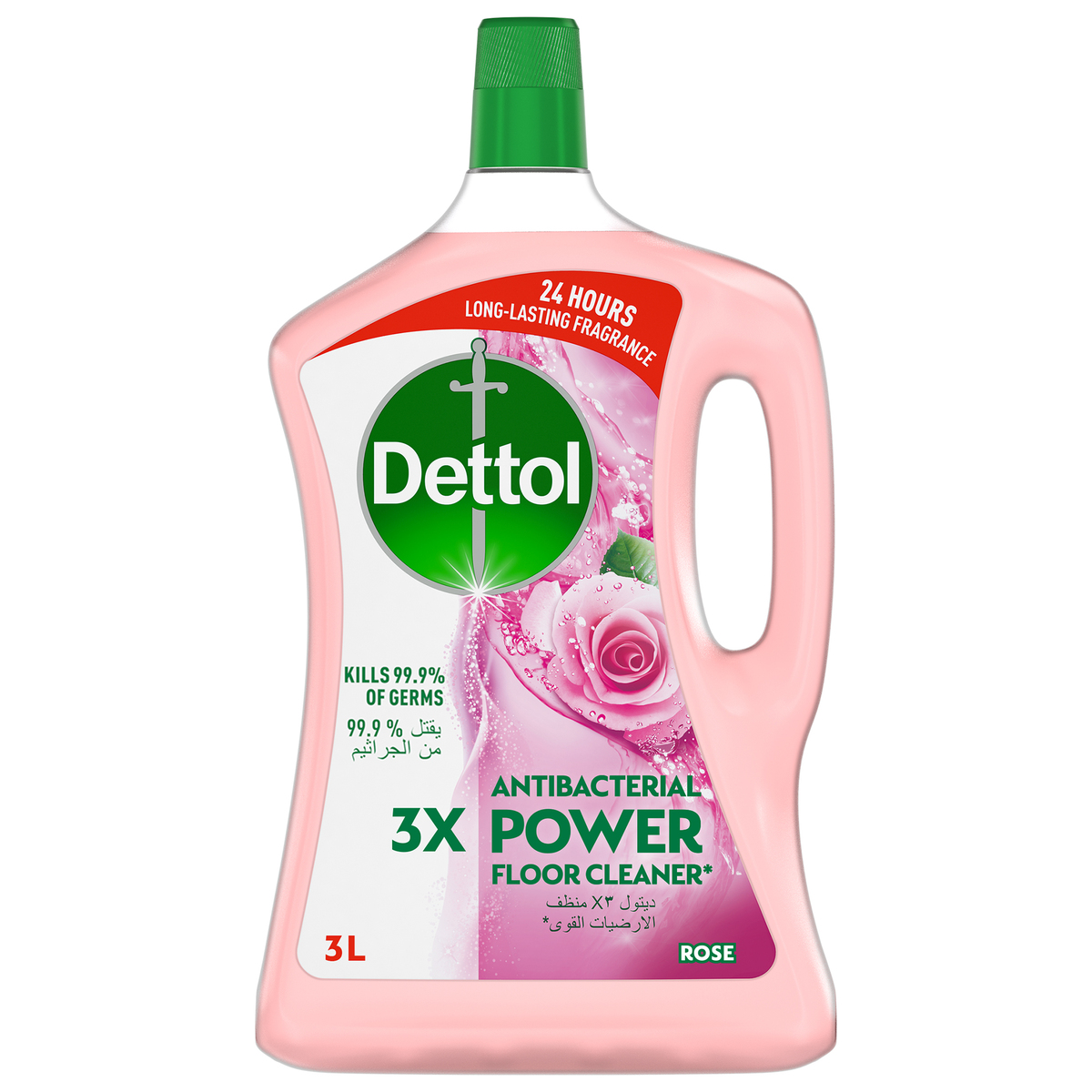 Buy Dettol Rose Antibacterial Power Floor Cleaner 3Litre Online at Best Price | All Purpose Cleaner | Lulu KSA in Saudi Arabia