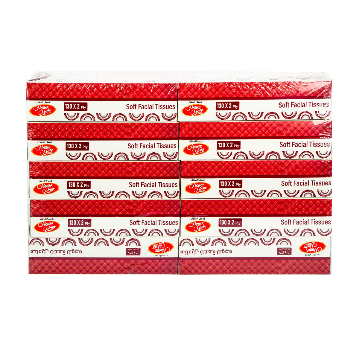 Home Mate Soft Facial Tissue 2ply 10 x 130 Sheets