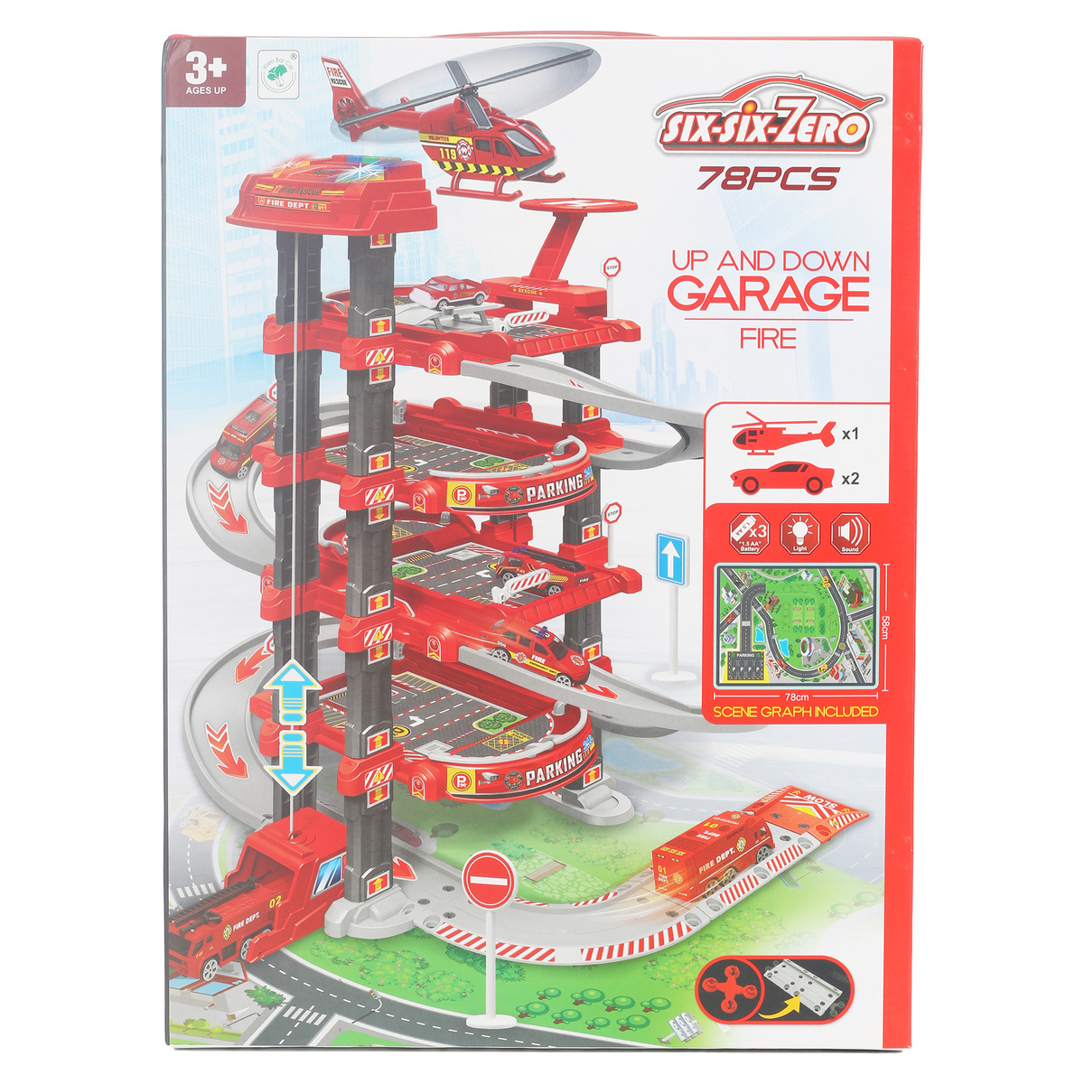Skid Fusion Parking Lot Play Set 660-A329