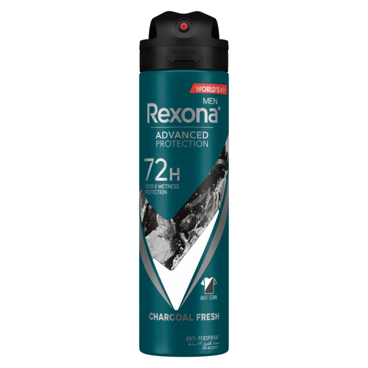 Rexona Motion Sense Charcoal Clean Anti-Perspirant For Men, 150 ml