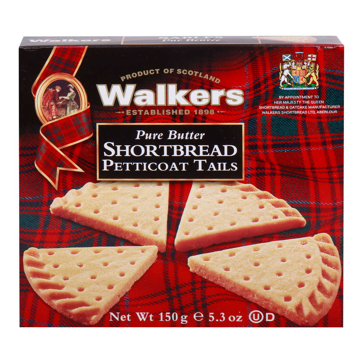 Walkers Pure Butter Shortbread Petticoat Tails 150 g