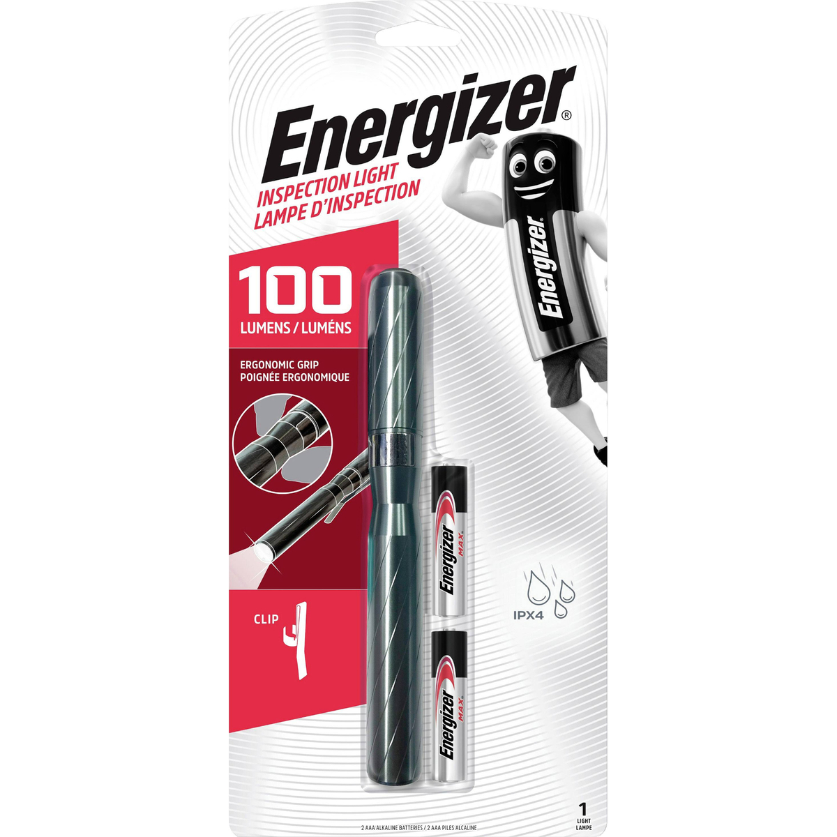 Energizer 100 lumens LED Inspection Light with 2 AAA Batteries, PMHH22