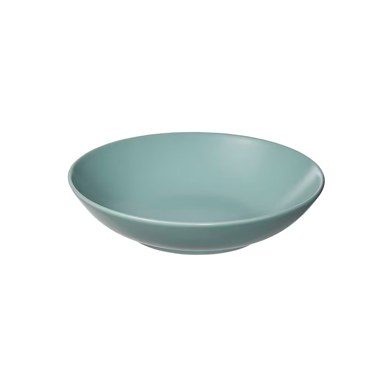 Little Homes Turquoise Stoneware Deep Plate 8.5"