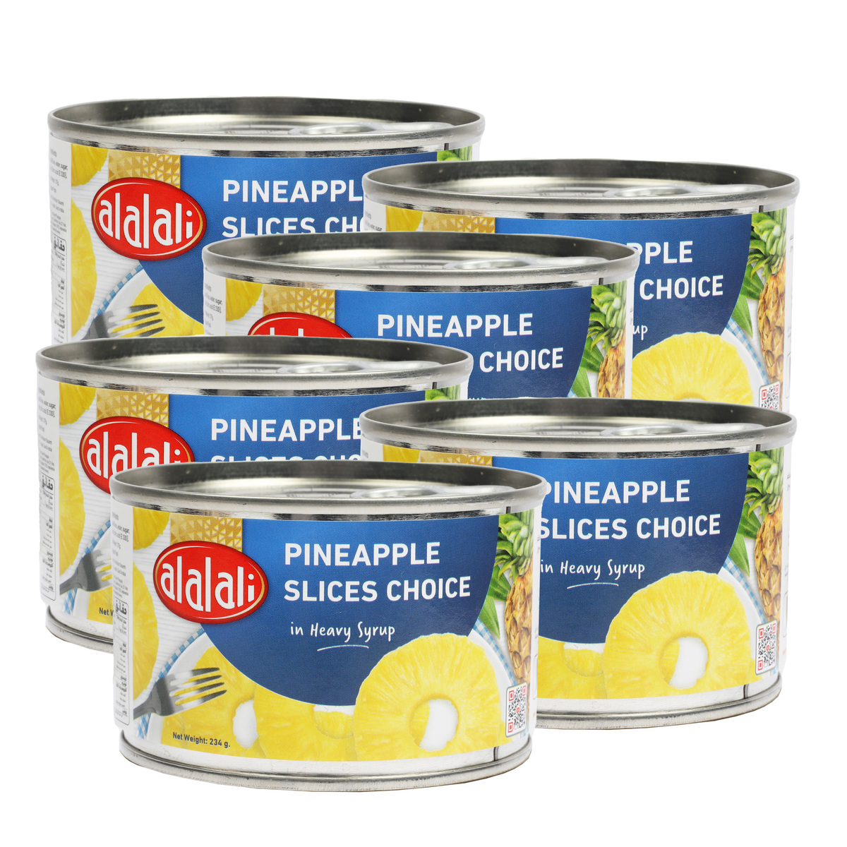 Al Alali Choice Pineapple Slices 6 x 234 g