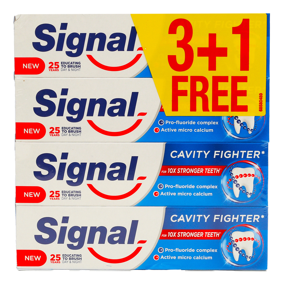 اشتري قم بشراء Signal Cavity Fighter Toothpaste 75 ml 3 + 1 Online at Best Price من الموقع - من لولو هايبر ماركت February Saver في الامارات