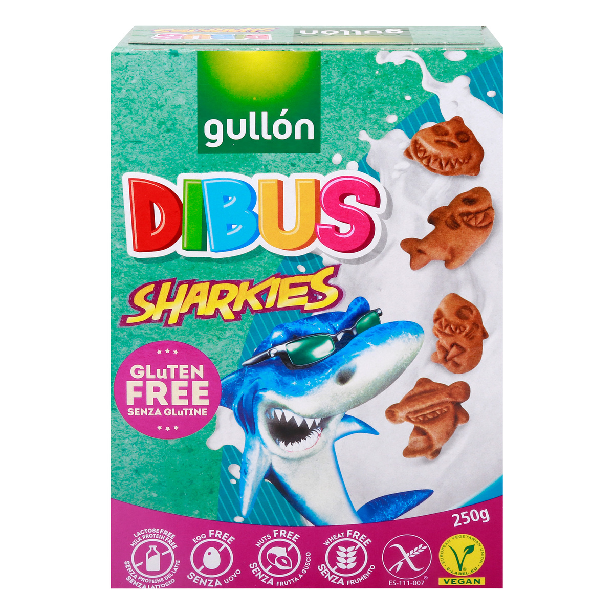 Gullon Dibus Sharkies Biscuit Gluten Free 250 g