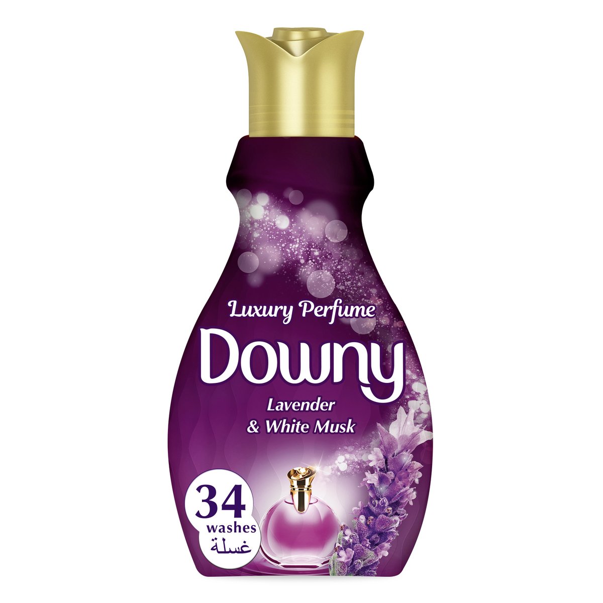 Downy Luxury Perfume Concentrate Lavender & White Musk Fabric Softener 1.38 Litres