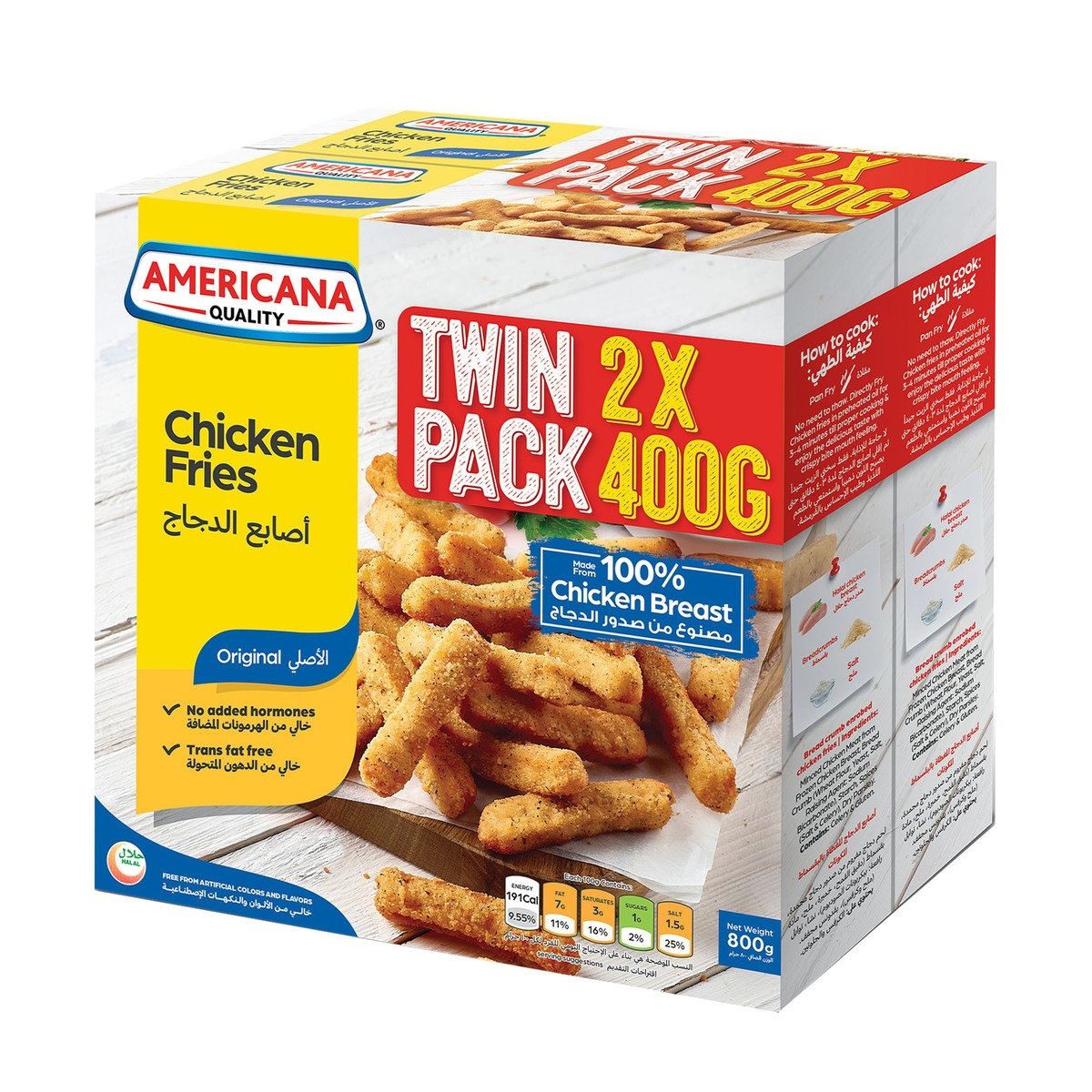 Americana Chicken Fries 2 x 400 g